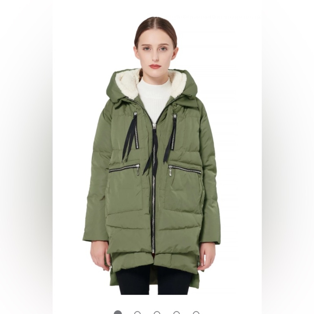 Orolay Women Winter Coat Warm Thickened Puffer Mid Length Down Jacket